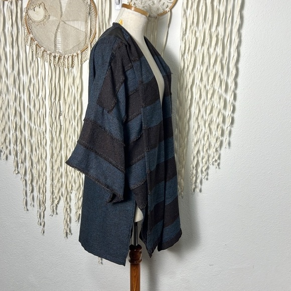 IC by Connie K Blue and Brown Kimono Size M - Picture 5 of 10